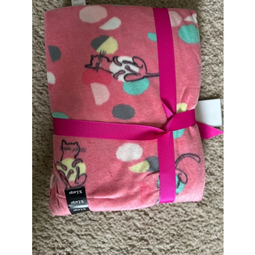 Cozy HUE Pink Cat Pajama Set XL - Picture 3 of 6